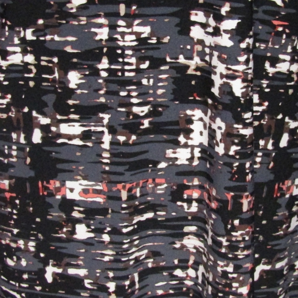 Metaphor Black Gray Abstract Print Shift Dress 12 - image 2